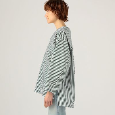 【別注】ＵＮＩＯＮ　ＬＡＵＮＣＨ×ＴＯＭＯＲＲＯＷＬＡＮＤ　コットンストライプ　セーラーシャツ