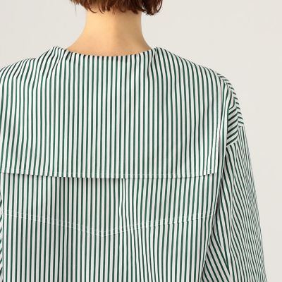【別注】ＵＮＩＯＮ　ＬＡＵＮＣＨ×ＴＯＭＯＲＲＯＷＬＡＮＤ　コットンストライプ　セーラーシャツ