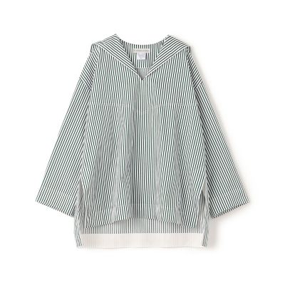 【別注】ＵＮＩＯＮ　ＬＡＵＮＣＨ×ＴＯＭＯＲＲＯＷＬＡＮＤ　コットンストライプ　セーラーシャツ