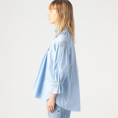 ＴＥＩＪＡ　シルクフリルネックブラウス