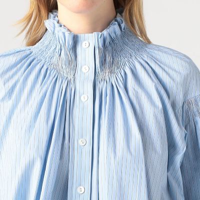 ＴＥＩＪＡ　シルクフリルネックブラウス