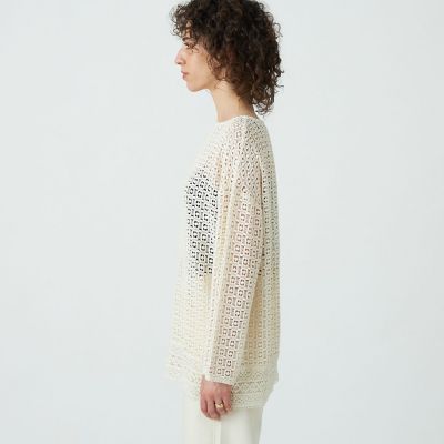 ne Quittez pas クロシェレースブラウス　tomorrowland セール】 【別注】ne Quittez pas BLACK×TOMORROWLAND クロシェ
