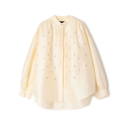 ＜maison TOMORROWLAND＞【別注】ｎｅ　Ｑｕｉｔｔｅｚ　ｐａｓ　ＢＬＡＣＫ　エンブロイダリービーズ　ブラウス