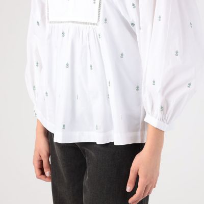 【別注】エンブロイダリーブラウス/ne Quittez pas BLACK 別注】ne Quittez pas BLACK
