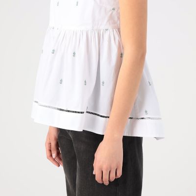 【ne Quittez pas】キャミソールトップス TOMORROWLAND｜【別注】ne Quittez pas BLACK POPLIN ORGANZE