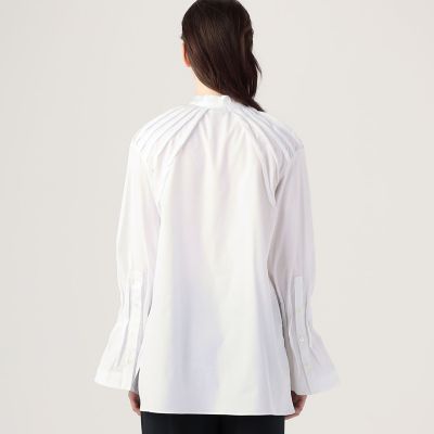美品【TEIJA】7,7万 トゥモローランド購入 スタンドカラーブラウス 