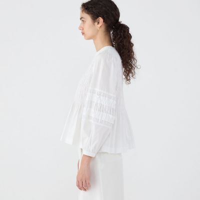 【別注】ｎｅ　Ｑｕｉｔｔｅｚ　ｐａｓ　ＢＬＡＣＫ　ＦＩＮＥ　ＰＯＰＬＩＮ　シャツ