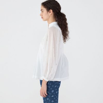 【別注】ｎｅ　Ｑｕｉｔｔｅｚ　ｐａｓ　ＢＬＡＣＫ　ＰＯＰＬＩＮ　ＯＲＧＡＮＺＥシャツ