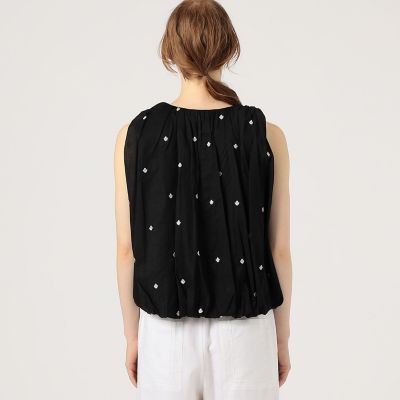 ne Quittez pas BLACK×TOMORROWLAND キャミソール 別注】ne Quittez pas BLACK POPLIN