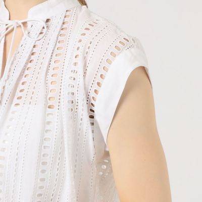 【別注】ｎｅ　Ｑｕｉｔｔｅｚ　ｐａｓ　ＢＬＡＣＫＣＵＴＷＯＲＫ　トップス