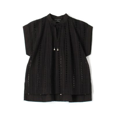 【別注】ｎｅ　Ｑｕｉｔｔｅｚ　ｐａｓ　ＢＬＡＣＫＣＵＴＷＯＲＫ　トップス