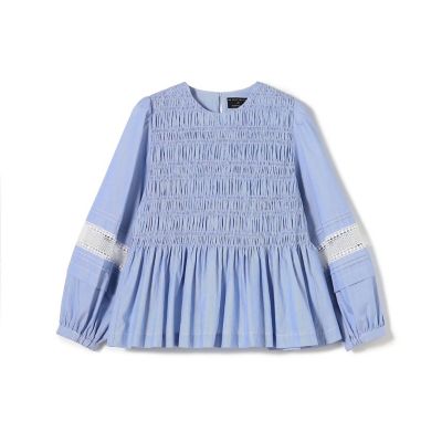 ＜maison TOMORROWLAND＞【別注】ｎｅ　Ｑｕｉｔｔｅｚ　ｐａｓ　ＢＬＡＣＫ　Ｇａｔｈｅｒ　ブラウス