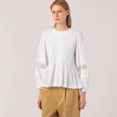 別注】ne Quittez pas BLACK Gather ブラウス