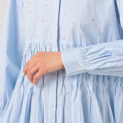 別注】ne Quittez pas BLACK Tuck ストライプ