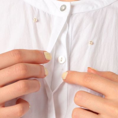 別注】ne Quittez pas BLACK Tuck ブラウス