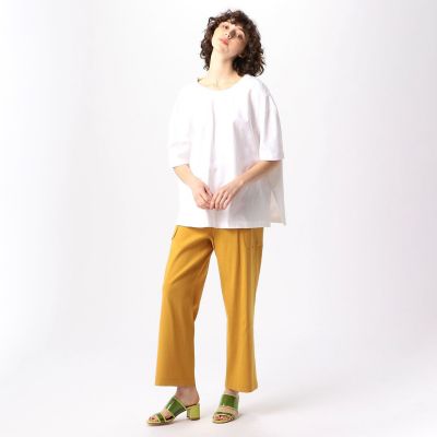 【別注】ＳＡＹＡＫＡ　ＤＡＶＩＳ×ＴＯＭＯＲＲＯＷＬＡＮＤ　コットン　バックドレープＴシャツ
