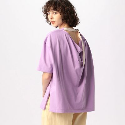 【別注】ＳＡＹＡＫＡ　ＤＡＶＩＳ×ＴＯＭＯＲＲＯＷＬＡＮＤ　コットン　バックドレープＴシャツ