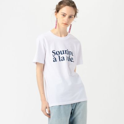 【別注】Ｌｅｓ　Ｐｅｔｉｔｓ　Ｂａｓｉｃｓ×ＴＯＭＯＲＲＯＷＬＡＮＤ　Ｓｏｕｒｉｒｅ　ａ　ｌａ　ｖｉｅ　ハーフスリーブプルオーバー