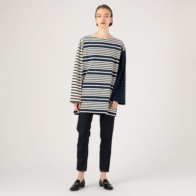 Le minor×TOMORROWLAND クレイジーパターンビッグバスクシャツ 別注】Le minor×TOMORROWLAND クレイジーパターン ビッグバスク