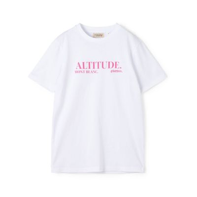 ＜maison TOMORROWLAND＞Ｌｅｓ　Ｐｅｔｉｔｓ　Ｂａｓｉｃｓ　ＡＬＴＩＴＵＤＥ　ＭＯＮＴ　ＢＬＡＮＣ　Ｔシャツ