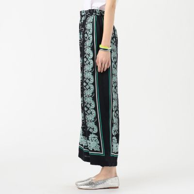【完売品/新品】ヌキテパ_レーヨンパンツ Cotton Rayon Jacquard Tuck Wide Pants | Pasand by ne Quittez