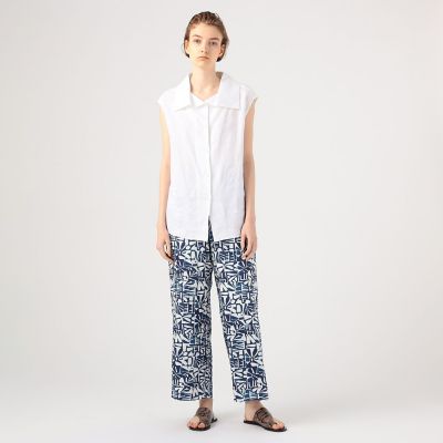 TOMORROWLAND プリント柄カジュアルパンツ TOMORROWLAND グラフィックプリントパンツ | maison