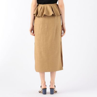 ＢＡＵＭＥ　ソリッドベルトぺプラムスカート