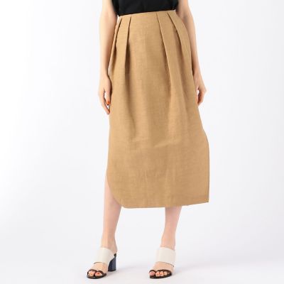 ＢＡＵＭＥ　ソリッドベルトぺプラムスカート