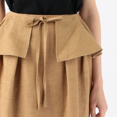 ＢＡＵＭＥ　ソリッドベルトぺプラムスカート