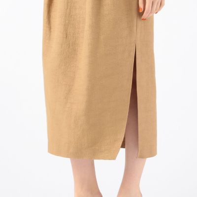 ＢＡＵＭＥ　ソリッドベルトぺプラムスカート