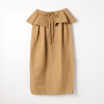 ＢＡＵＭＥ　ソリッドベルトぺプラムスカート