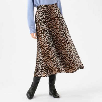 ｇａｎｎｉ レーヨンジョーゼット レオパードプリントスカート 三越伊勢丹オンラインストア 公式
