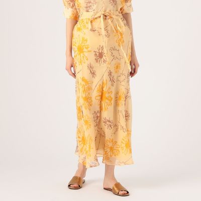 ＜maison TOMORROWLAND＞ＬＥＥ　ＭＡＴＨＥＷＳ　Ｌｏｌａ　シルクウール　フラワープリントロングスカート