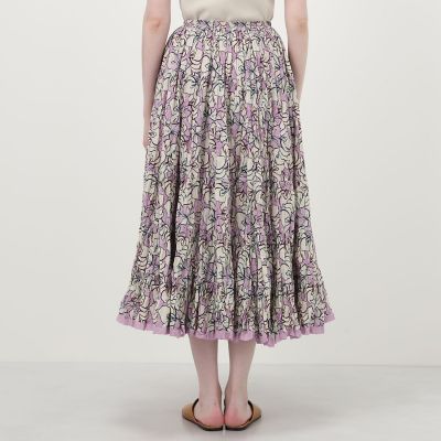 別注】MARIHA Flower Poem 草原の虹のスカート