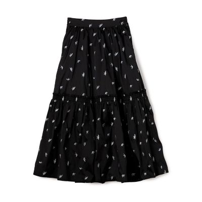 ne Quittez pasのロングスカート 別注】ne Quittez pas BLACK ロングスカート