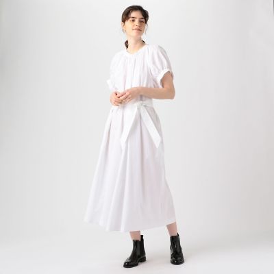 ＜maison TOMORROWLAND＞【別注】ＭＡＲＴＩＮ　ＧＲＡＮＴ×ＴＯＭＯＲＲＯＷＬＡＮＤ　ベルスリーブギャザードレス