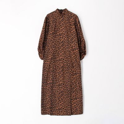 ｇａｎｎｉ コットンポプリン レオパードプリントワンピース 三越伊勢丹オンラインストア 公式