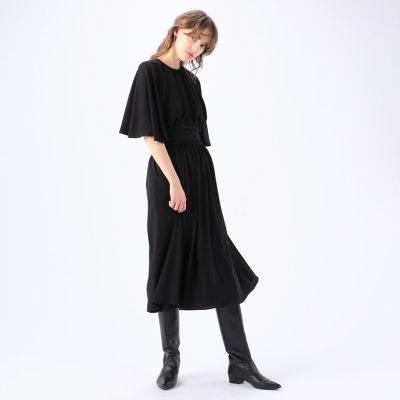 セール】 BAUME ギャザーマキシワンピース （ロング・マキシ丈