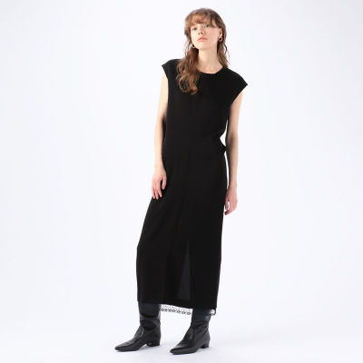 贈り物 BAUME The Black Contemporary Vカットパネルドレス