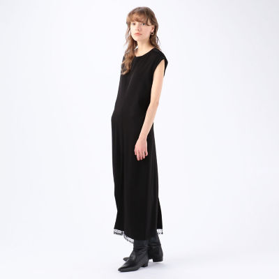 ＜maison TOMORROWLAND＞ＢＡＵＭＥ　Ｔｈｅ　Ｂｌａｃｋ　Ｃｏｎｔｅｍｐｏｒａｒｙ　レーストリムロングワンピース