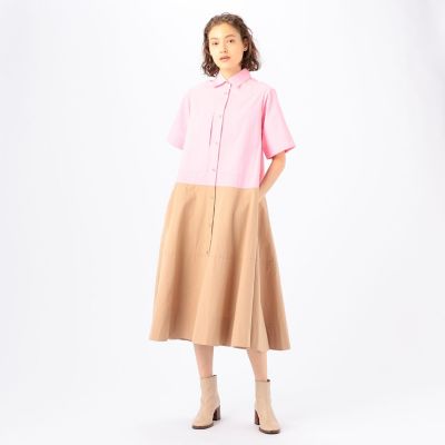 ＜maison TOMORROWLAND＞ＬＥＥ　ＭＡＴＨＥＷＳ　ＭＡＹ　コットン　フレアシャツワンピース