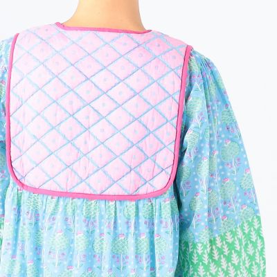 ＳＺ　Ｂｌｏｃｋｐｒｉｎｔｓ　ＰＩＮＥＡＰＰＬＥ　コットン　プリントワンピース