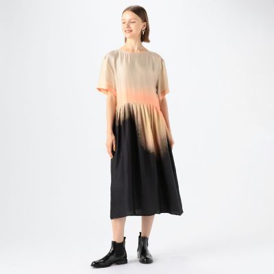 ＜maison TOMORROWLAND＞ＮＯ．６　ＧＡＹＡ　ハーフスリーブワンピース