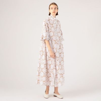 ＜maison TOMORROWLAND＞Ｅｖｉ　Ｇｒｉｎｔｅｌａ　プリントロングワンピース