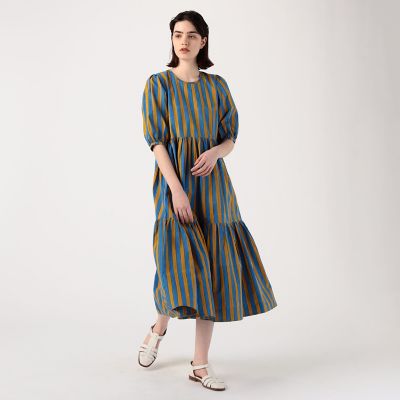 SZ blockprints GAIA DRESS SZ ワンピース S - ロングワンピース