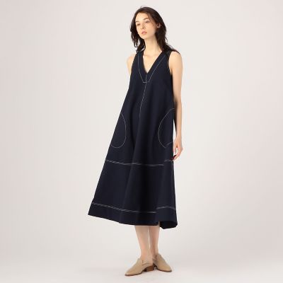 ＜maison TOMORROWLAND＞ＬＥＥ　ＭＡＴＨＥＷＳ　Ｐｒｅｓｔｏｎ　コットン　ノースリーブワンピース