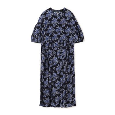 ＜maison TOMORROWLAND＞ＮＯ．６　レーヨンンシルク　ボタニカルワンピース
