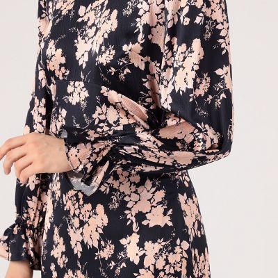 ＮＯ．６　ＷＡＹＮＥ　ＤＲＥＳＳ　シルク　フラワープリントドレス