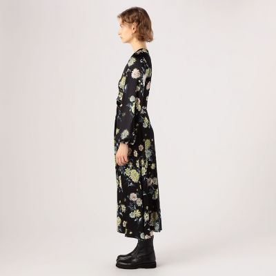 NO．6 MICHELE DRESS シルク フラワープリントドレス