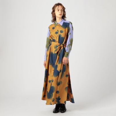 SVELTO プリント シルク シャツドレス MANTERO MARILYN シルクシャツドレス | maison